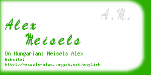 alex meisels business card